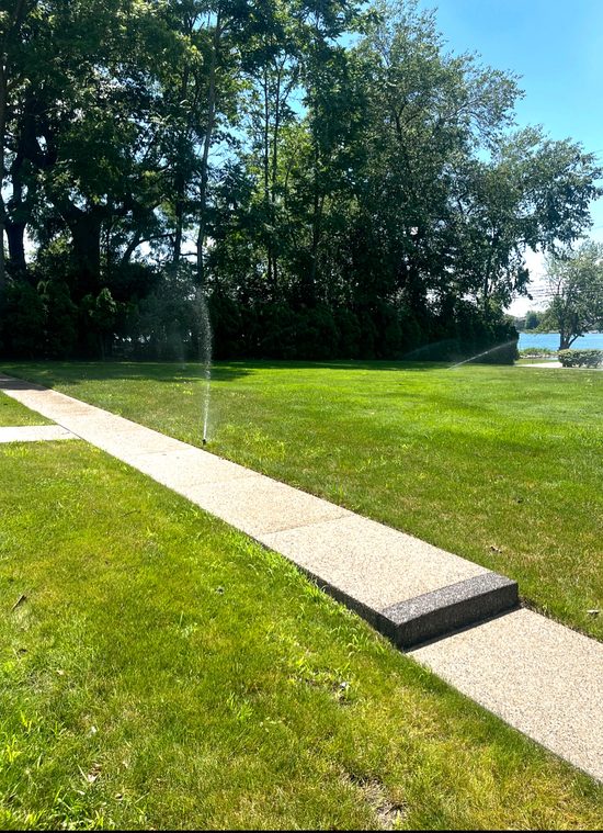 Irrigation technician working on a sprinkler system in Killeen, Texas