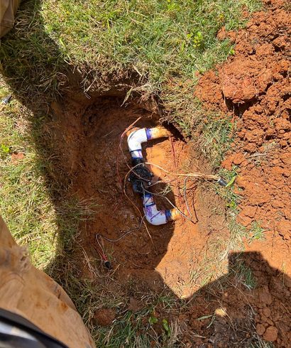 Mainline Break Repair on a Killeen Front Lawn