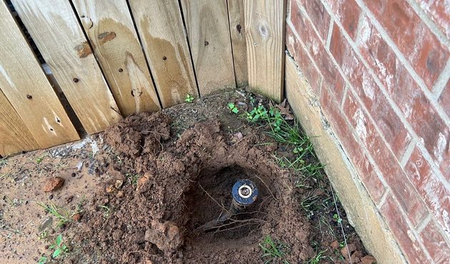Mainline Break Repair on a Killeen Front Lawn &ndash; on site