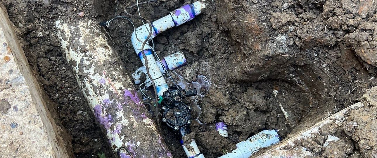 Mainline Break Repair on a Killeen Front Lawn