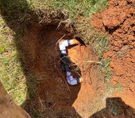 Mainline Break Repair on a Killeen Front Lawn