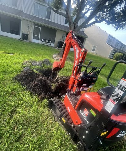 Full Irrigation System Installation with Mini-Excavator