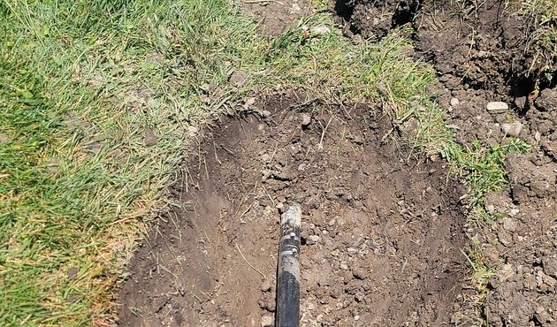Zone Leak Repair Beside a City Sidewalk &ndash; on site