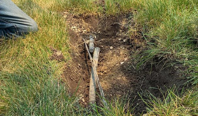 Irrigation Line Repair in Drought-Hardened Soil &ndash; work in progress