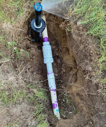 Rotor Head and Riser Replacement on a Side Yard Zone