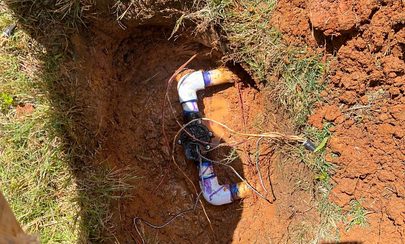 Leak Detection & Line Repair work in progress